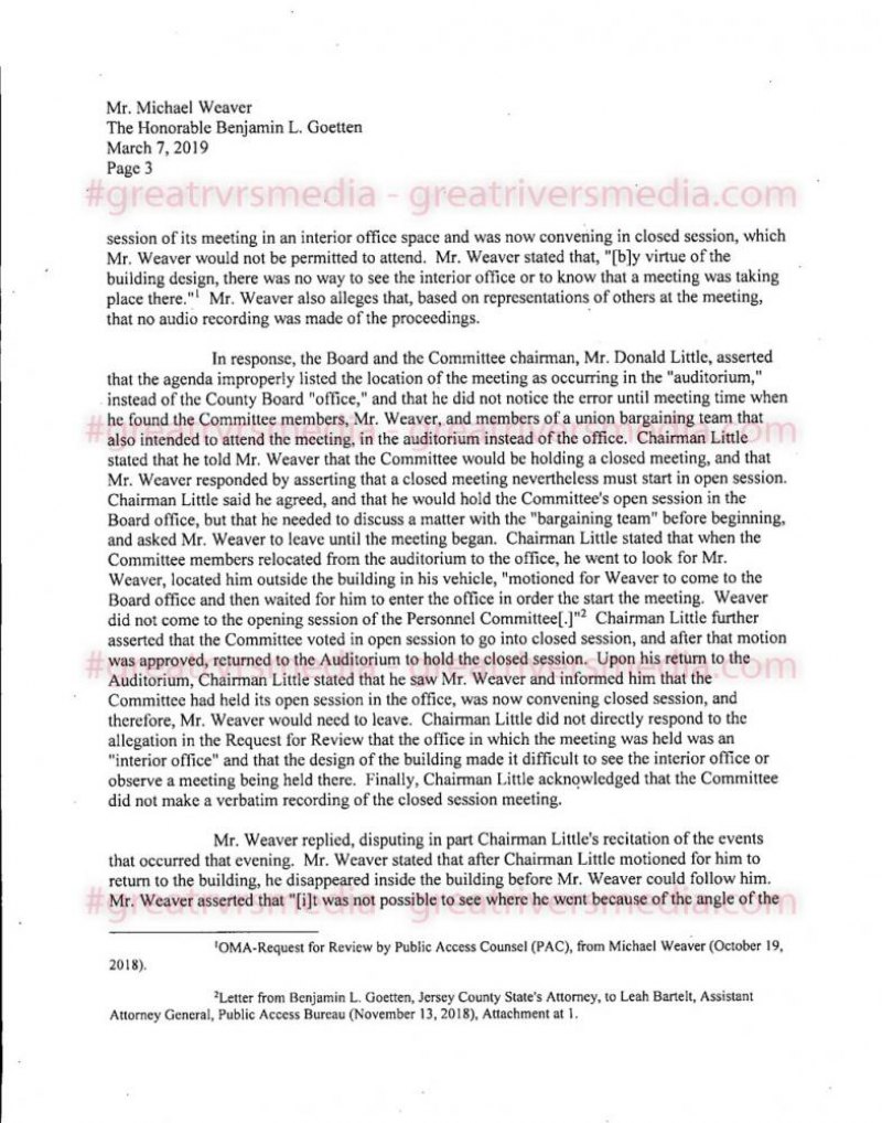 County Board Found To Violate Open Meetings Act County Board Found To Violate Open Meetings Act